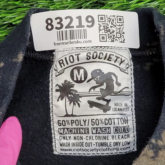 Vintage Funny Koala Party Sweatshirt M 22x23 Baggy Crop Bleached - Picture 8 of 11